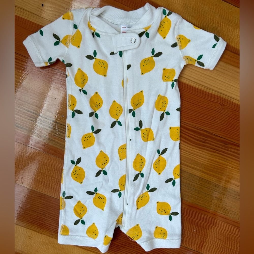 Hanna Andersson 🍋 shortie zip pajamas